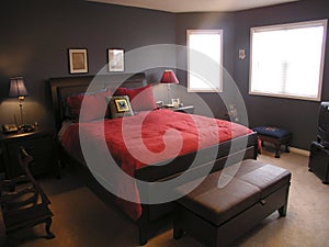 Master Bedroom in Red 01