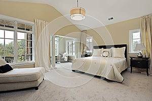 Master bedroom with sitting room