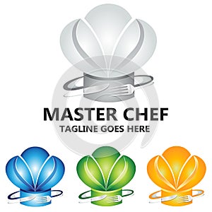 Master Chef Culinary Food Concept Logo Vector Design