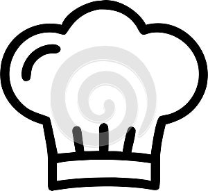 master chef with face vector art logo.