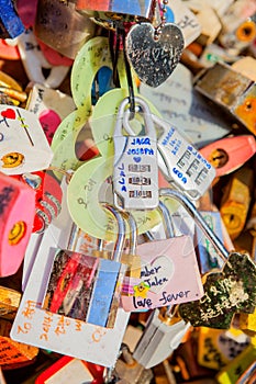 Master key of love at Namsan Seoul Tower, South Korea