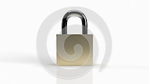 The master key on white background for security content 3d rendering