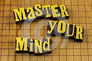 Master mind mental inspiration success creative brain control positive consciousness
