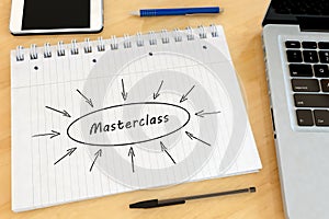 Masterclass text concept