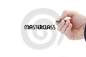 Masterclass text concept