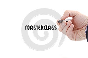 Masterclass text concept photo