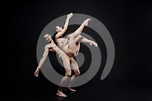 Masterful athletes demonstrating their skills in the studio