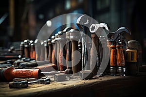 Mastering the Craft Close-Up Capture of Essential Tools of the Trade. AI