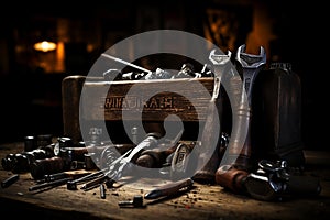 Mastering the Craft Close-Up Capture of Essential Tools of the Trade. AI