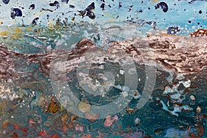 Masterly abstract painting for your new design view. photo