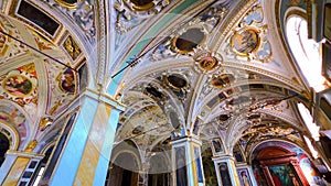 Masterpiece interior of Madonna del Sasso Sanctuary, Orselina, Switzerland