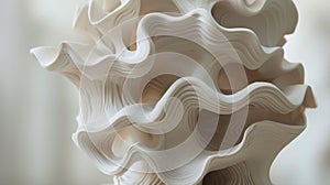 The mastery of handeye coordination and spatial awareness in creating threedimensional clay form