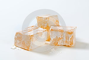 Mastic-flavored jelly cubes (Greek Turkish delight)