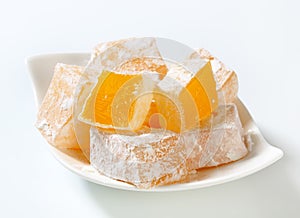 Mastic-flavored jelly cubes (Greek Turkish delight)