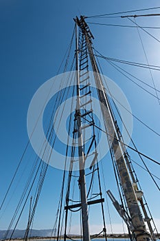 Fishing boat masts and outriggers