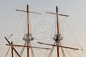 Masts of a pirate ship