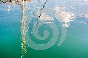 Masts reflections background