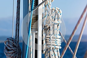 Masts and rope.