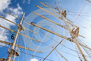 Masts of sail vessel