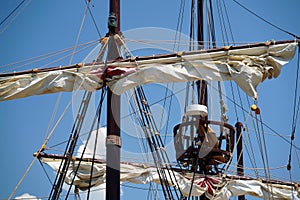 Masts and sails