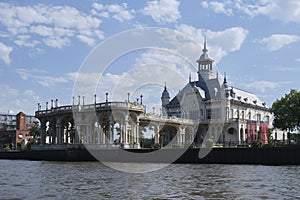 MAT, Tigre Art Museum seen from the Lujan River, in Buenos Aires, Argentina