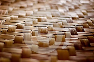 Mat with wicker pattern. photo
