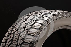 Matador izzarda at 2-all-season off-road tires all terrain, sidewall close -up on a dark background photo