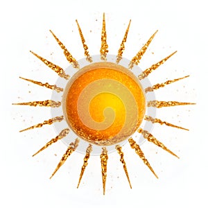 Matahari Terbit on White Background