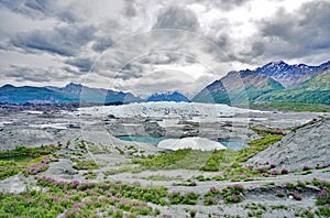 The Matanuska Glacier in Alaska