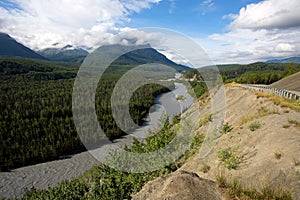 Panorama of the Matanuska River