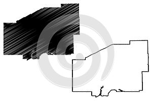 Matanuska-Susitna Borough, Alaska Boroughs and census areas in Alaska, United States of America,USA, U.S., US map vector