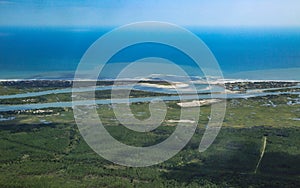 Matanzas Inlet meets Atlantic Ocean