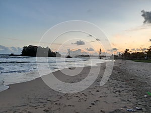 Matara beach in Sri Lanka