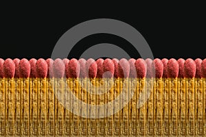 Match fire closeup image in black background