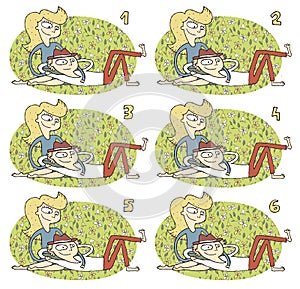 Match Pairs Visual Game: Romance photo