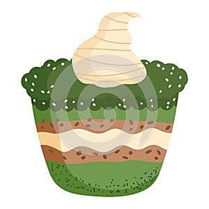 matcha cupcake pastry