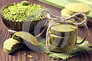 Matcha green tea cookies