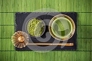 Matcha green tea photo