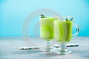 Matcha green tea milk shake, alternative diet