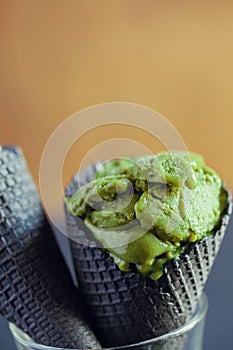 Matcha Tea And Banana Ice Cream