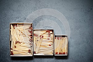 Matches close up