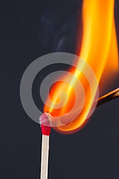 Matches igniting