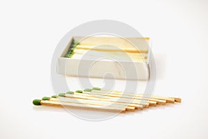 Matches isolated on white background