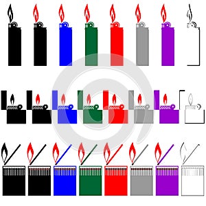 Matches and lighters.