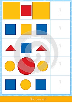 Matching game with Dienes blocks