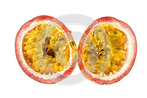 Matching Halves of a Ripe Passion Fruit