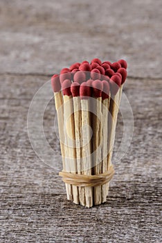 Matchsticks with vintage style