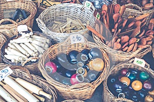 Mate gourds for sale as popular souvenirs in the Feria de San Te