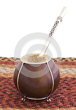 Mate on woven mat