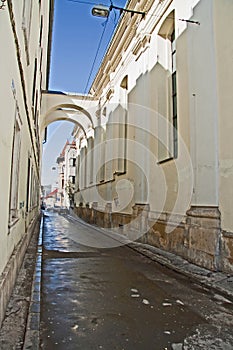 Alley and Matei Corvin house